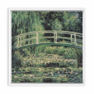 The Japanese Bridge By Claude Monet Framed Traditional Stretched Canvas